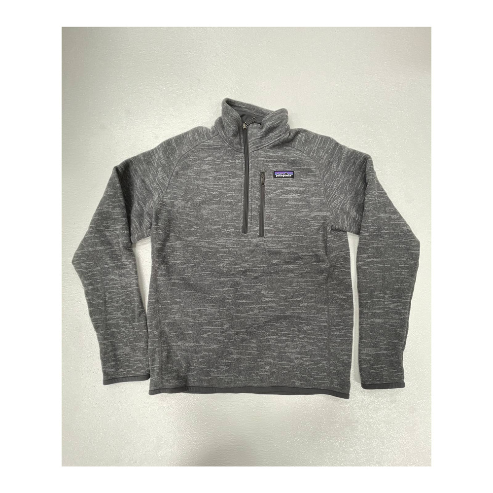 Patagonia Better Sweater 1/4 Zip Quarter Fleece Jacket Nickel Heathered Gray XS